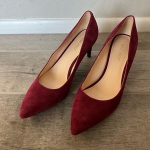 Nine West Red suede shoes